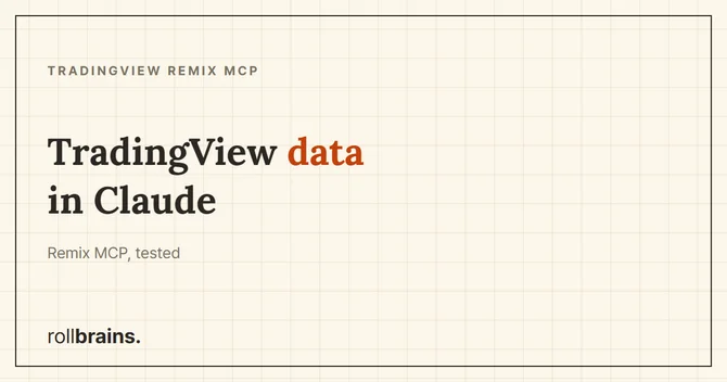 TradingView Remix MCP connected to Claude — terminal showing live BTC data